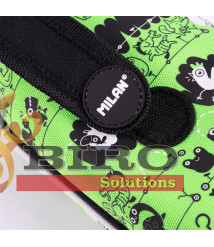 Penar școlar Milan "Tandem" cu 4 compartiment, echipat